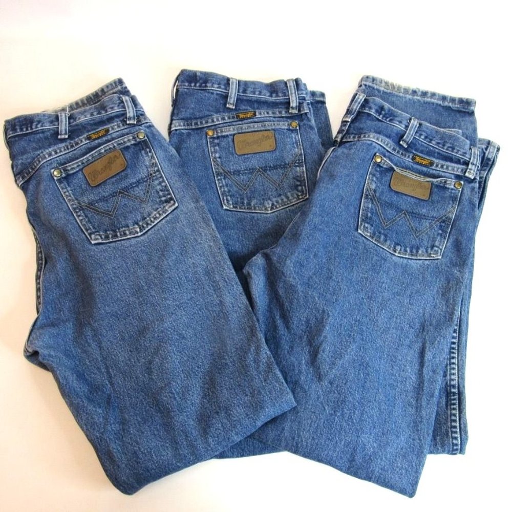 Wrangler Jeans George Strait Cowboy Cut Collection Men's Size 35x34 Lot of 3